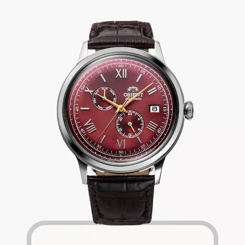 Orient Bambino Version 8 Burgundy Dial Men's Watch| RA-AK0705R